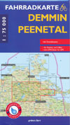 Fahrradkarte Demmin Peenetal, M 1:75.000