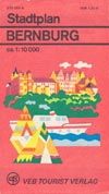 Stadtplan Bernburg Maßstab 1:10.000 (DDR 1979)