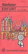 Stadtplan Erfurt DDR 1980