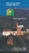 Thüringenkarte - Deutschlands strake Mitte - Freistadt Thüringen
